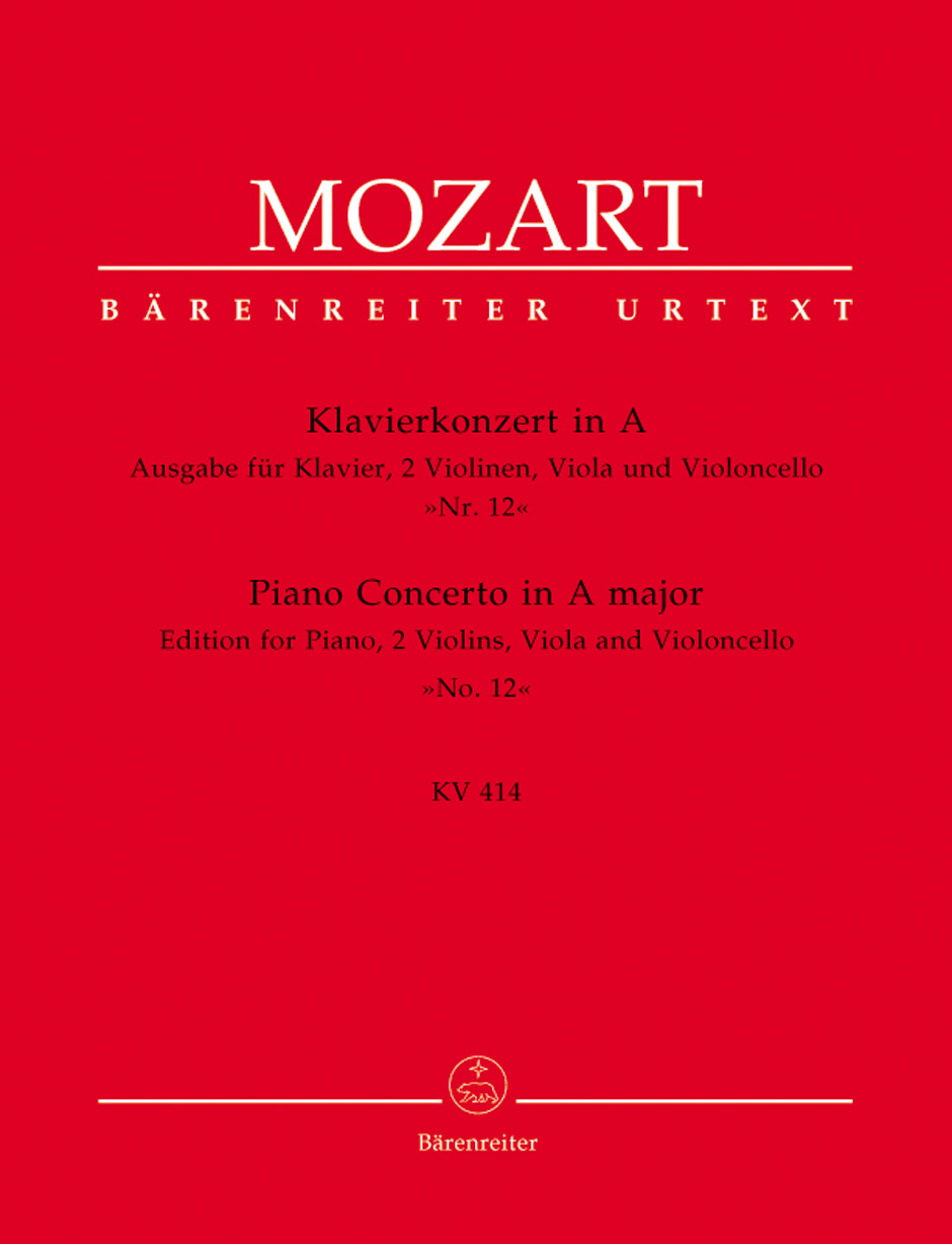 Koncert pro klavír a orchestr č. 12 A dur KV 414 - verze pro klavír a smyčcový kvartet