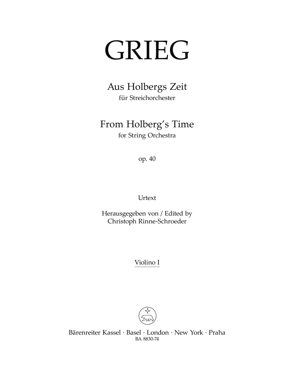 Z časů Holbergových op. 40