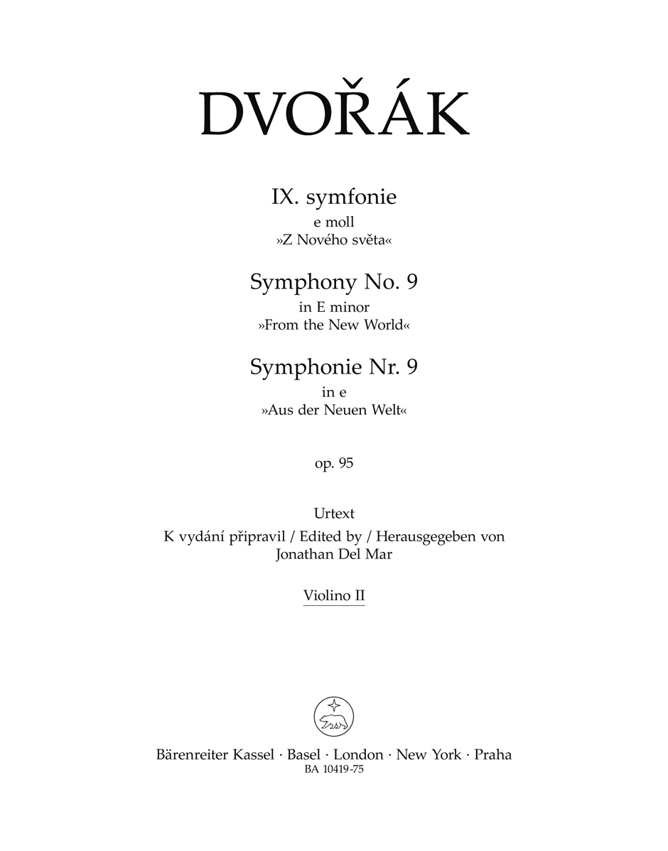 Symfonie č. 9 e moll op. 95 „Z Nového světa“