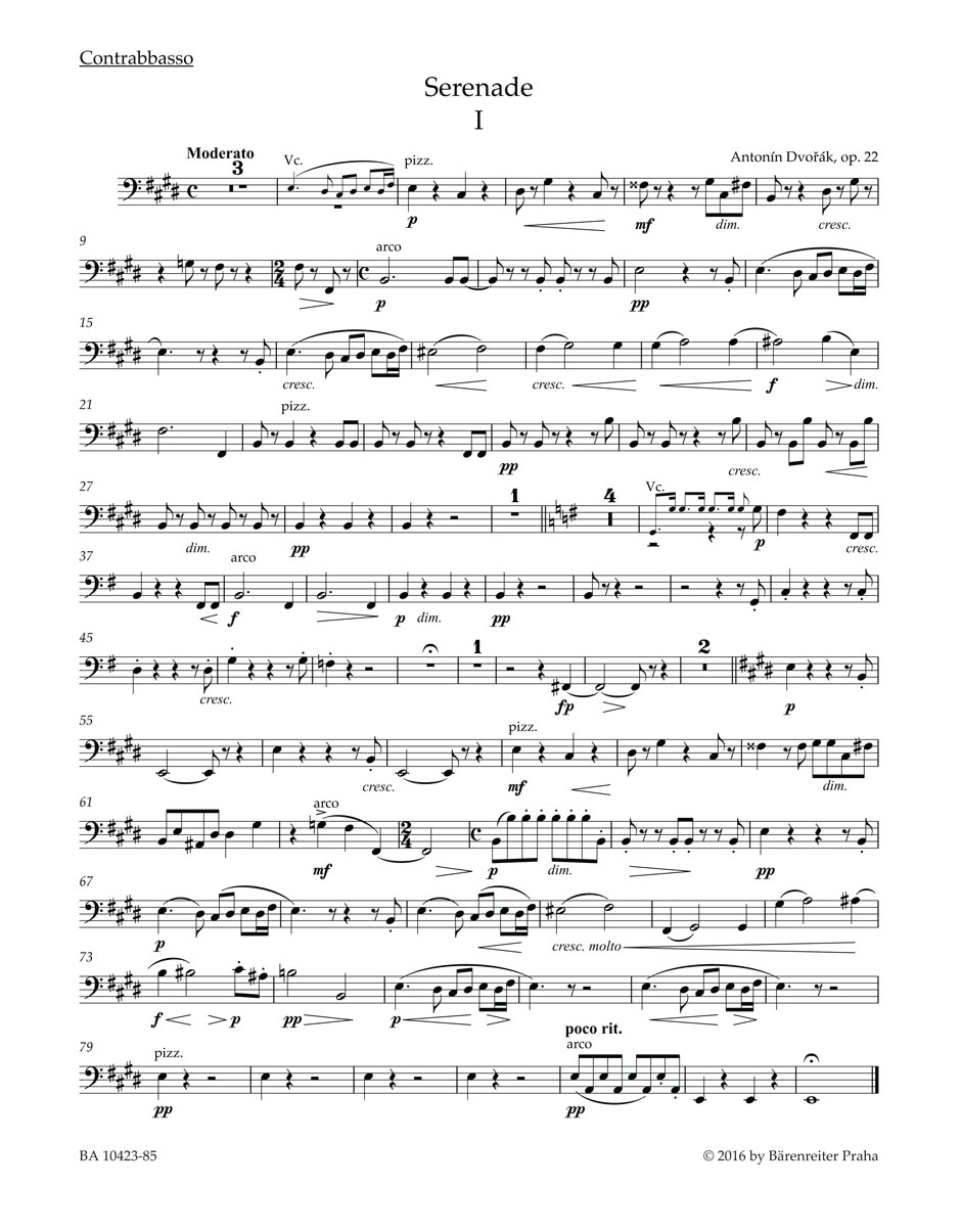 Serenáda E dur pro smyčcový orchestr op. 22