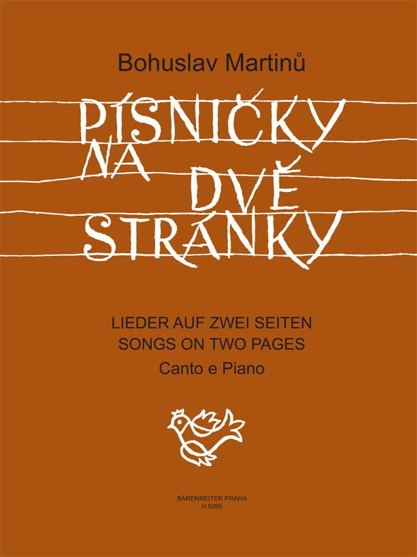 Písničky na dvě stránky - Cyklus písní na texty moravské lidové poezie
