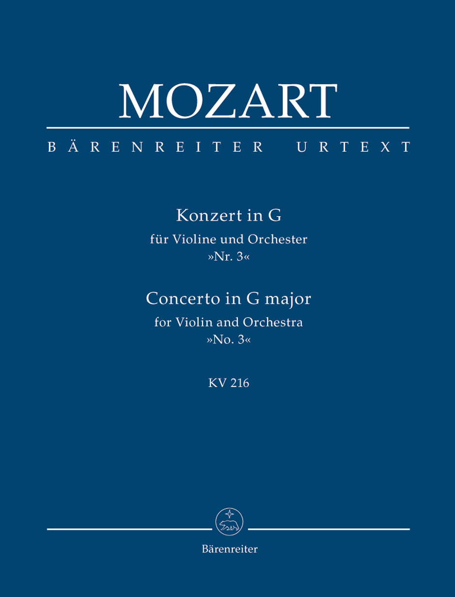 Koncert pro housle a orchestr č. 3 G dur KV 216